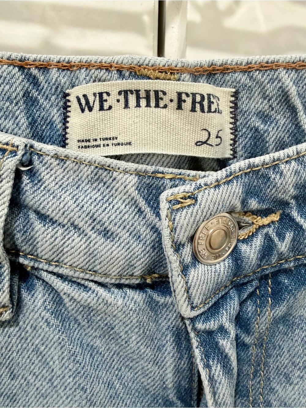 We The Free Tinsley Baggy High Rise Straight Leg Jeans in Light Blue - Picture 5 of 8
